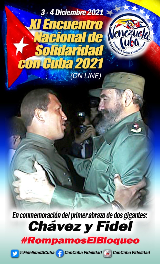 Declaración Final del XI Encuentro del Movimiento de Amistad y Solidaridad Mutua Venezuela-Cuba, en Caracas, Distrito Capital, 03 y 04 de Diciembre de 2021.